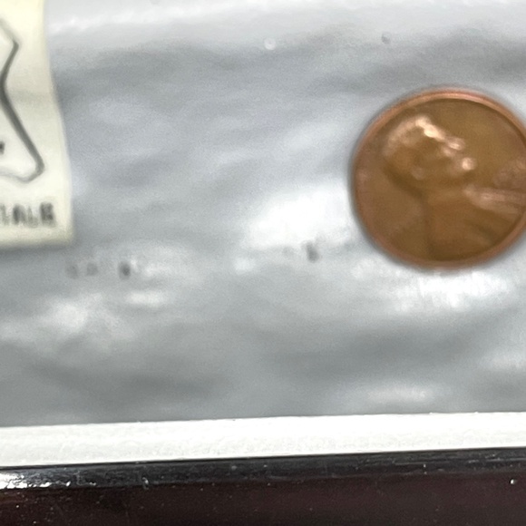 Italian Leather Lt Gray Lucite Clutch Purse Handbag Vintage - Picture 8 of 16